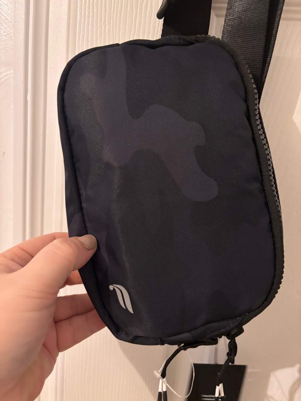 Fabletics Black Camo Crossbody Belt Bag